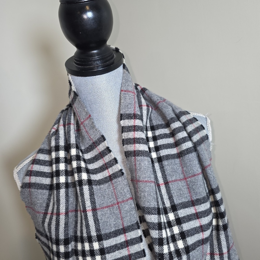 VTG DALGLIESH 100% PURE New Wool‎ Red Tartan Plaid Scarf Woven in GT. BRITIAN - Picture 2 of 5